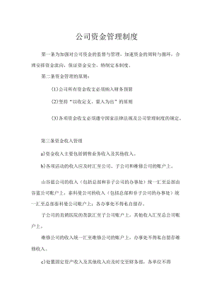 公司资金管理制度.docx