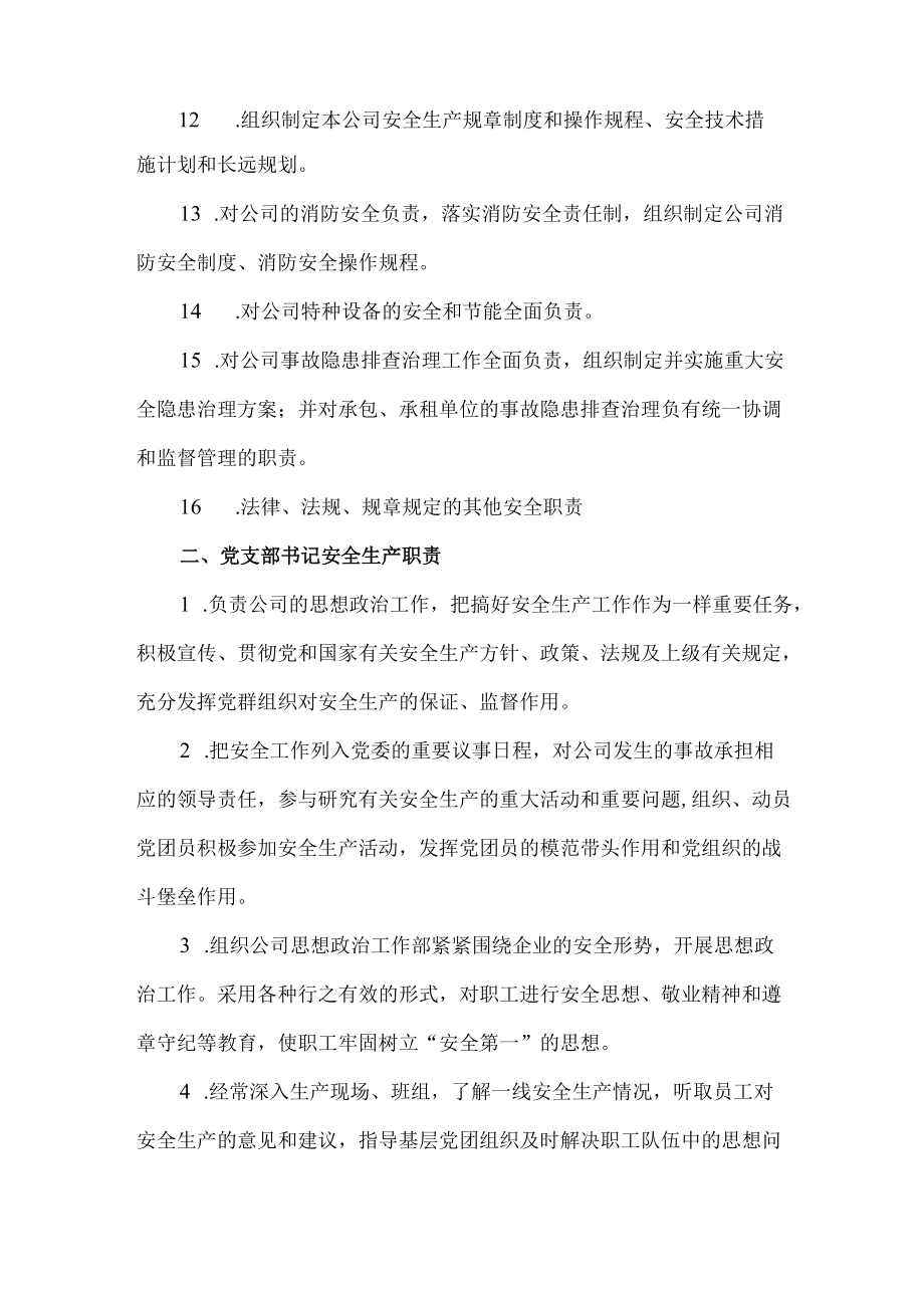 公司安全生产职责管理制度.docx_第2页