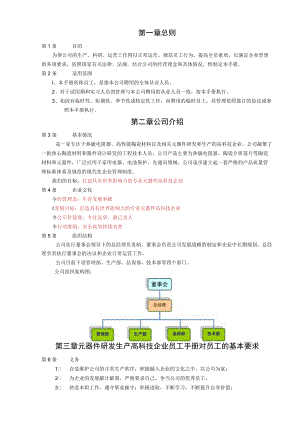 元器件研发生产高科技企业员工手册.docx