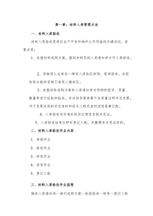 亚兴建设材料出入库管理制度材料出入库作业内容与流程.docx