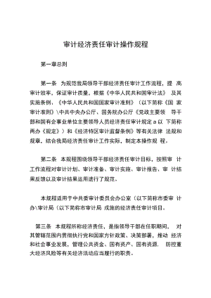 审计经济责任审计操作规程.docx