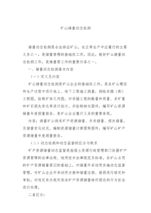 矿山储量动态检测要求.docx