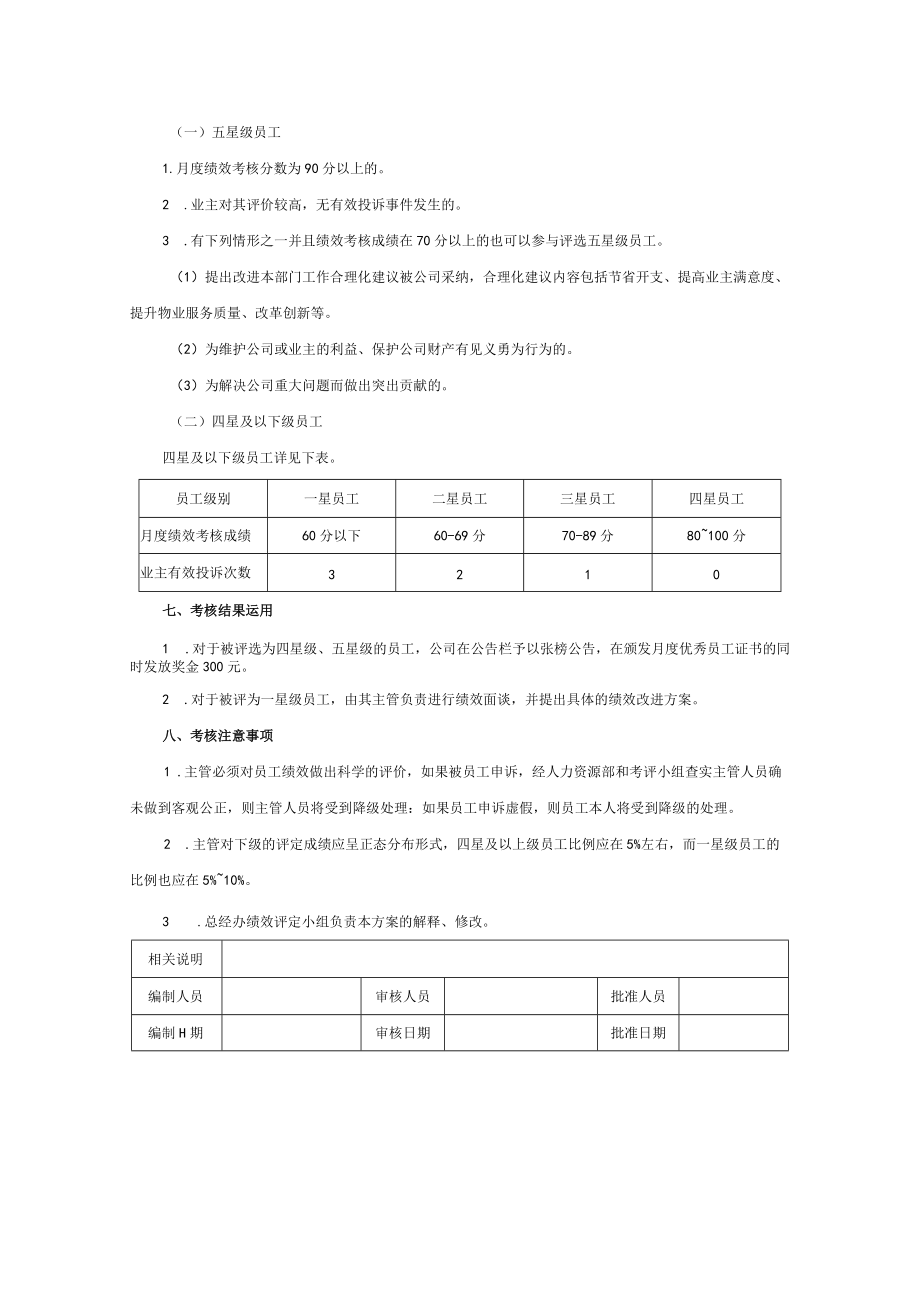 物业人员星级考核方案模板.docx_第2页