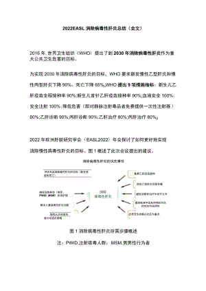 2022 EASL消除病毒性肝炎总结（全文）.docx