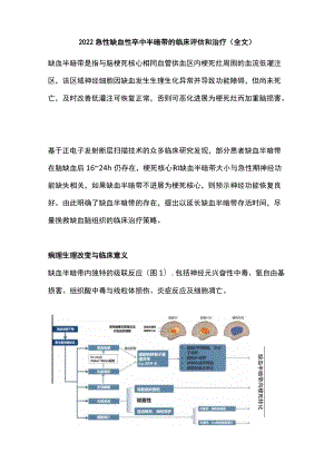 2022急性缺血性卒中半暗带的临床评估和治疗（全文）.docx