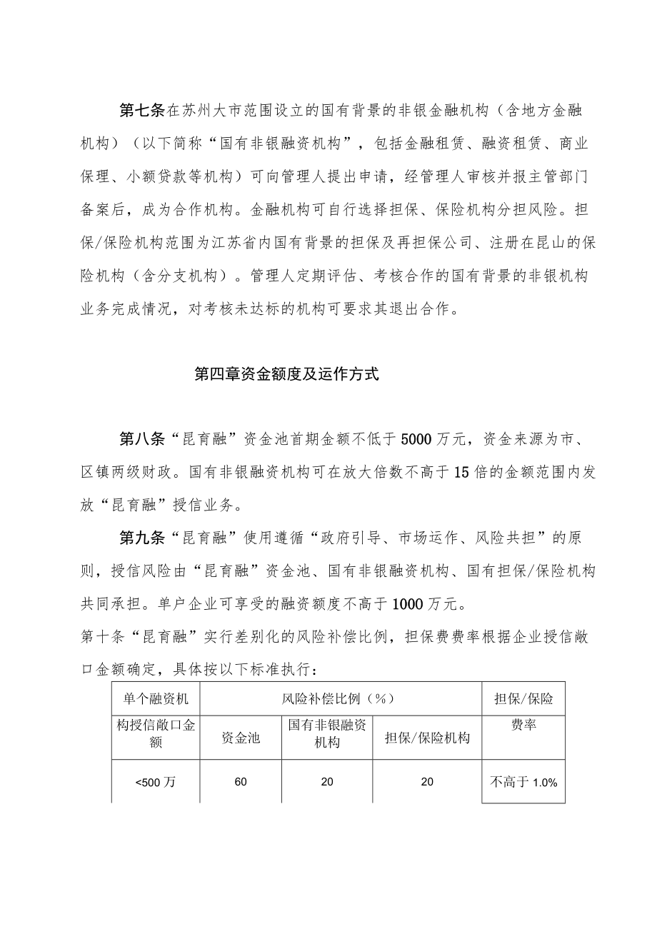 《“昆育融”风险补偿资金池实施细则（试行）（征求意见稿）》.docx_第3页