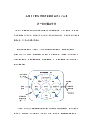 小微企业如何提升质量管理体系认证水平.docx