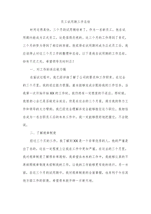 员工试用期工作总结(1).docx