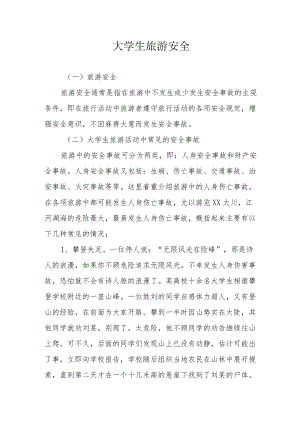 大学生旅游安全.docx