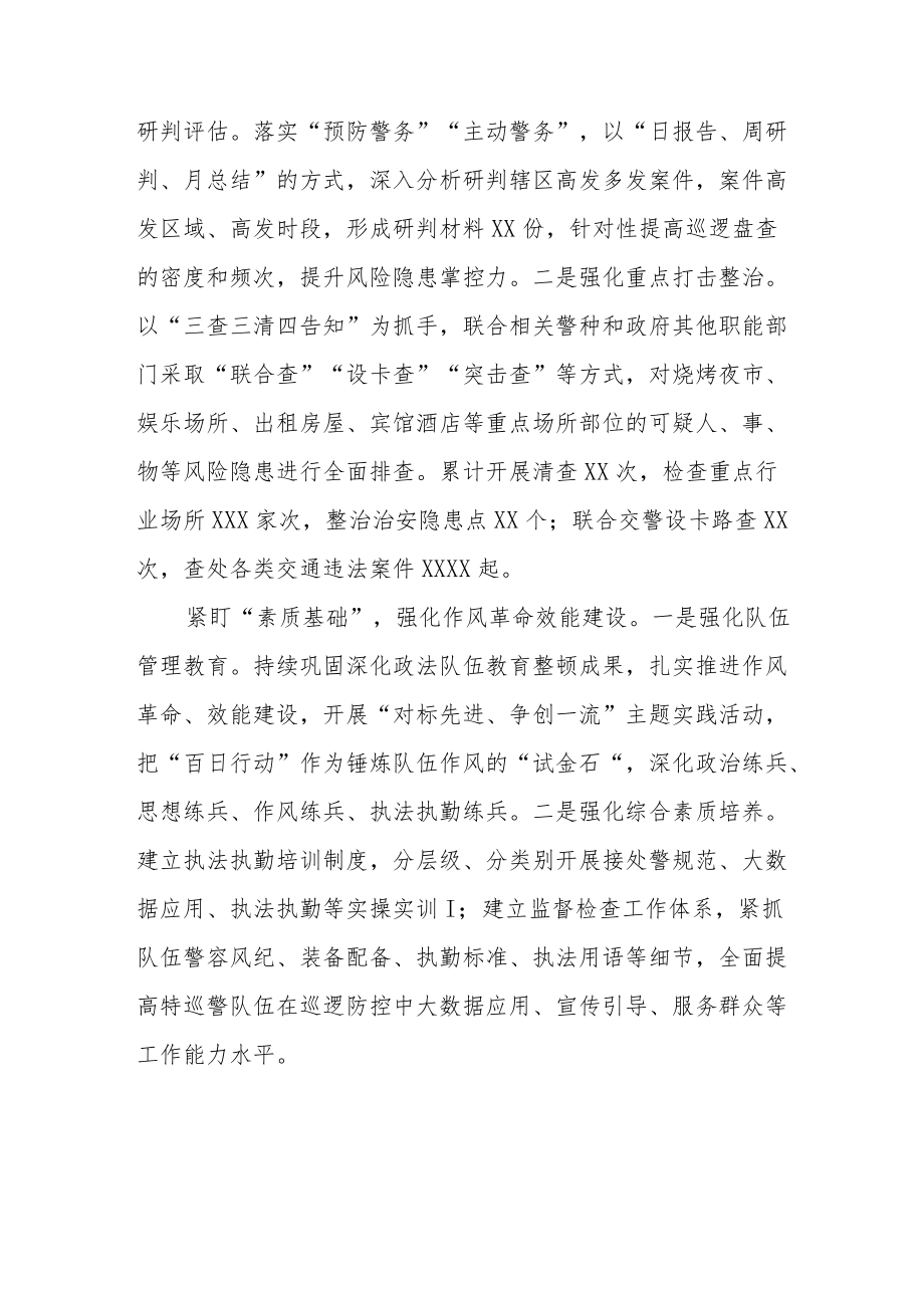 夏季治安打击整治百日行动工作总结 (最新).docx_第3页