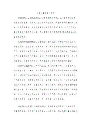 大学生暑期实习报告.docx