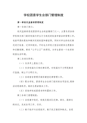 学校团委学生会部门管理制度.docx