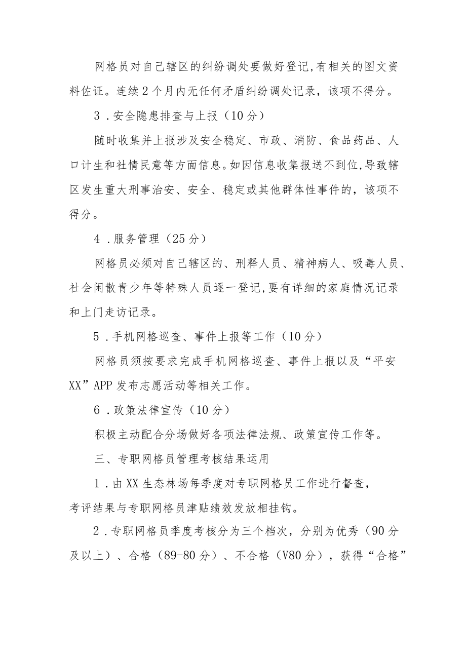 XX林场专职网格员管理考核办法.docx_第2页