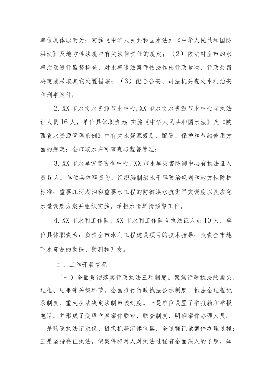 水行政执法监督检查自查报告.docx_第2页