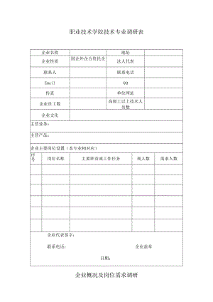 企业概况及岗位需求调研.docx