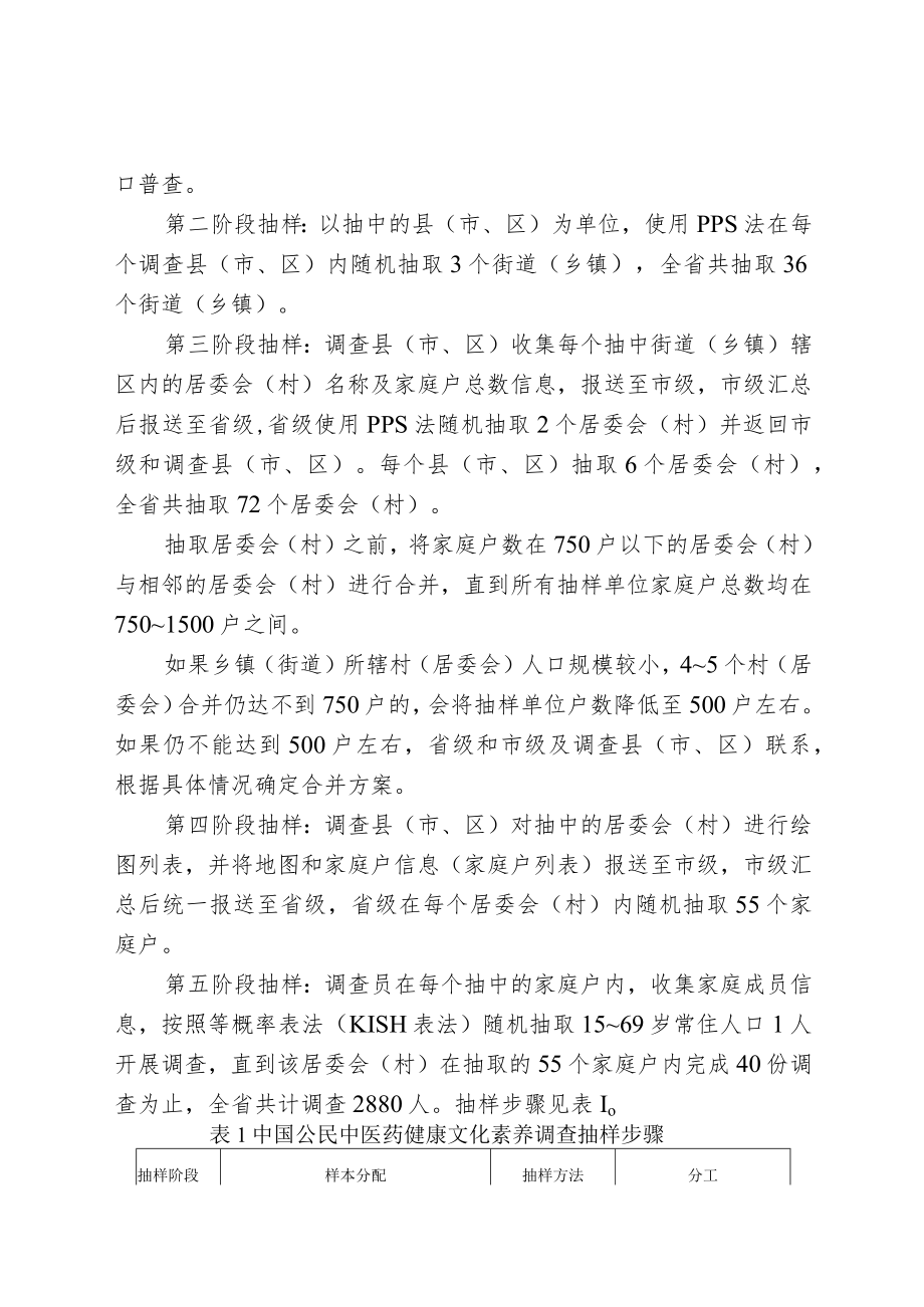 《2022年浙江省公民中医药健康文化素养调查工作方案》.docx_第3页