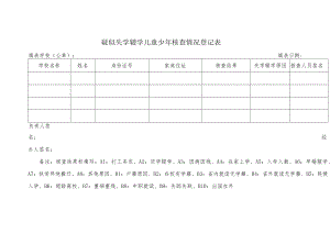 疑似失学辍学儿童少年核查情况登记表.docx