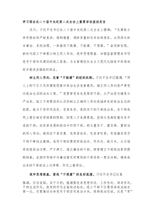 学习领会在二十届中央纪委二次全会上重要讲话座谈发言.docx