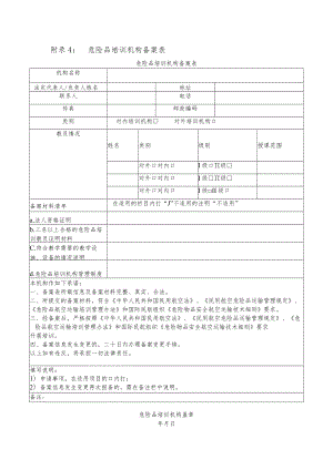 附录4： 危险品培训机构备案表.docx