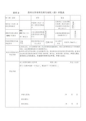 苏州大学本科生转专业审批表.docx