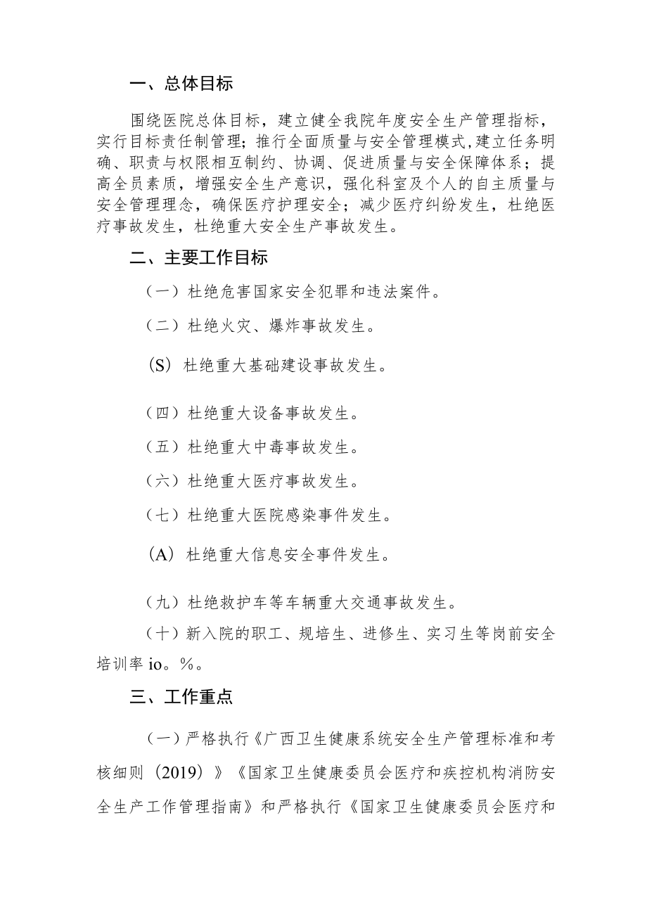 关于印发《第二人民医院2022年安全生产管理工作计划》的通知.docx_第2页