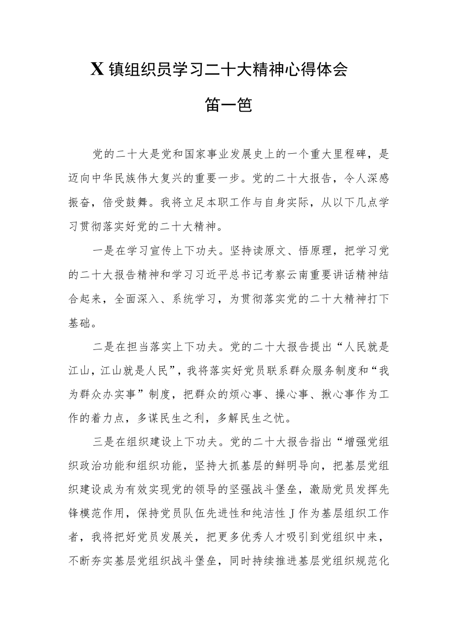 （17篇）乡镇党政办干部学习党的二十次大会精神心得体会.docx_第3页