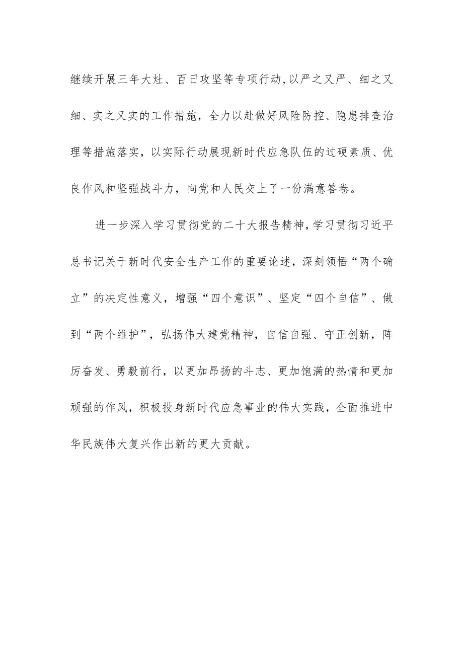 应急管理局党员干部学习党的二十大精神心得体会.docx_第2页