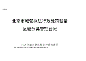 附件2.北京市城管执法行政处罚裁量区域分类管理台账.docx