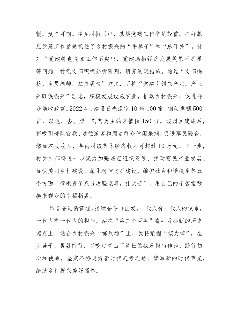 村党支部书记学习党的二十大精神心得体会共五篇.docx_第3页