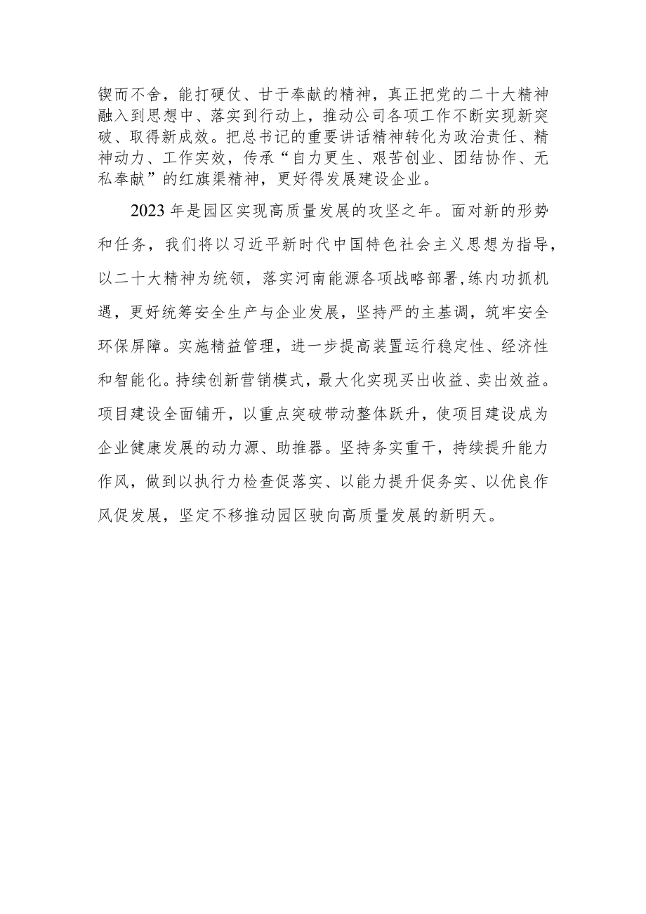 国企党委副书记学习党的二十大精神心得体会.docx_第2页