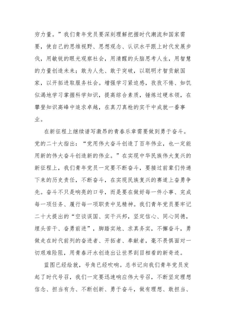 党员干部学习党的二十大发言材料(共三篇).docx_第3页