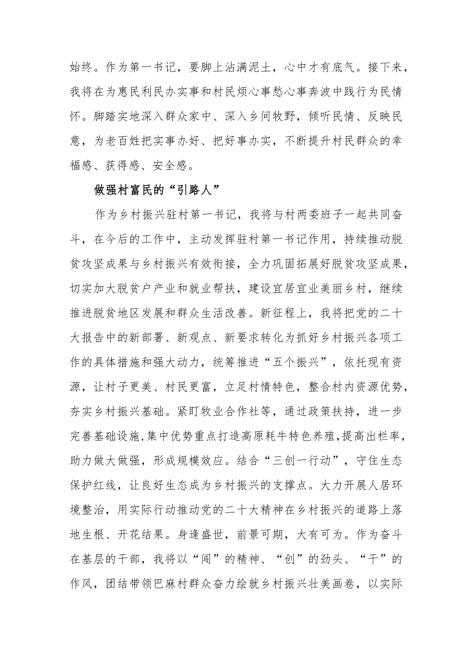 驻村干部学习党的二十大精神心得体会共六篇.docx_第2页