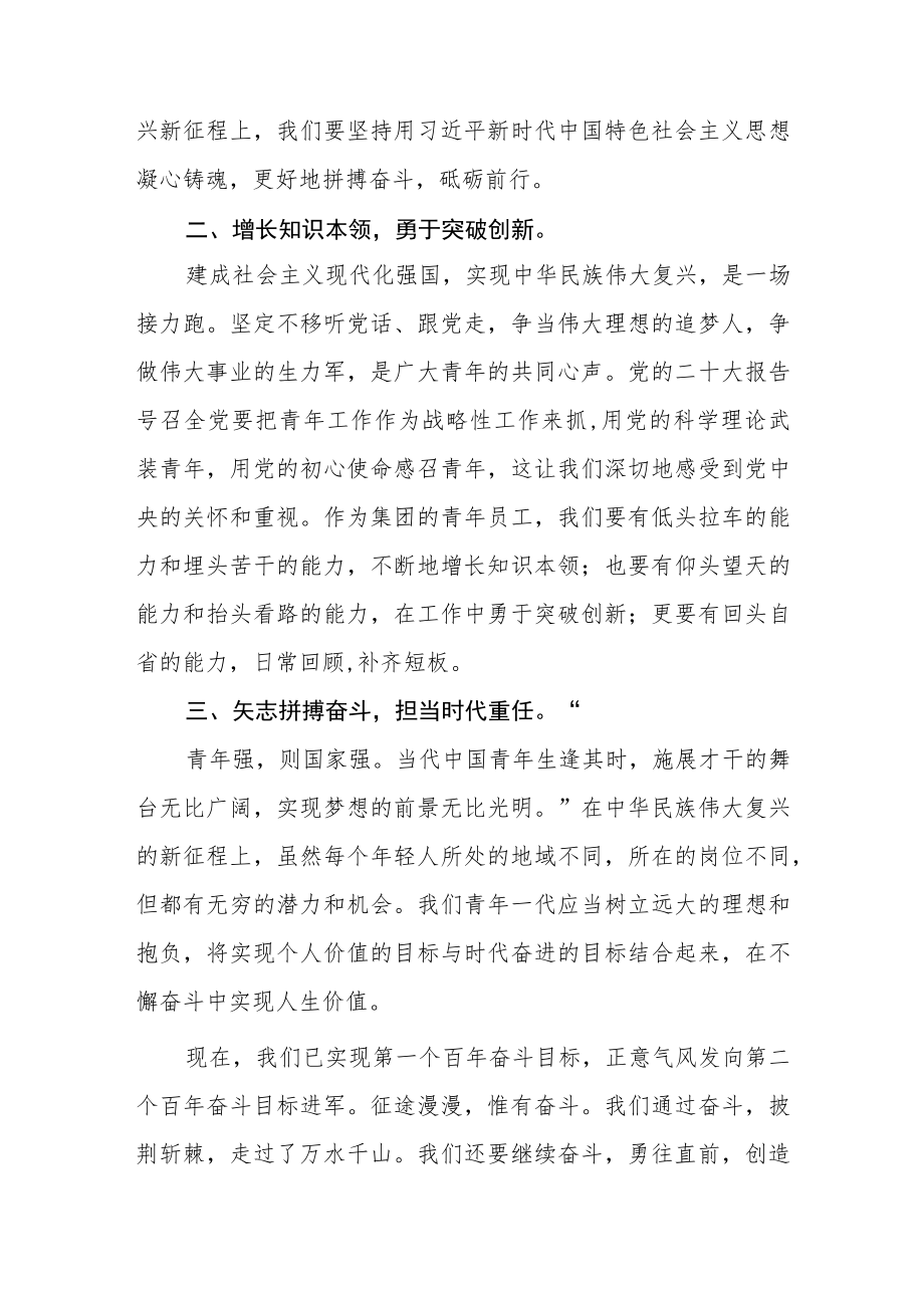 集团领导干部学习二十大精神心得体会四篇.docx_第2页