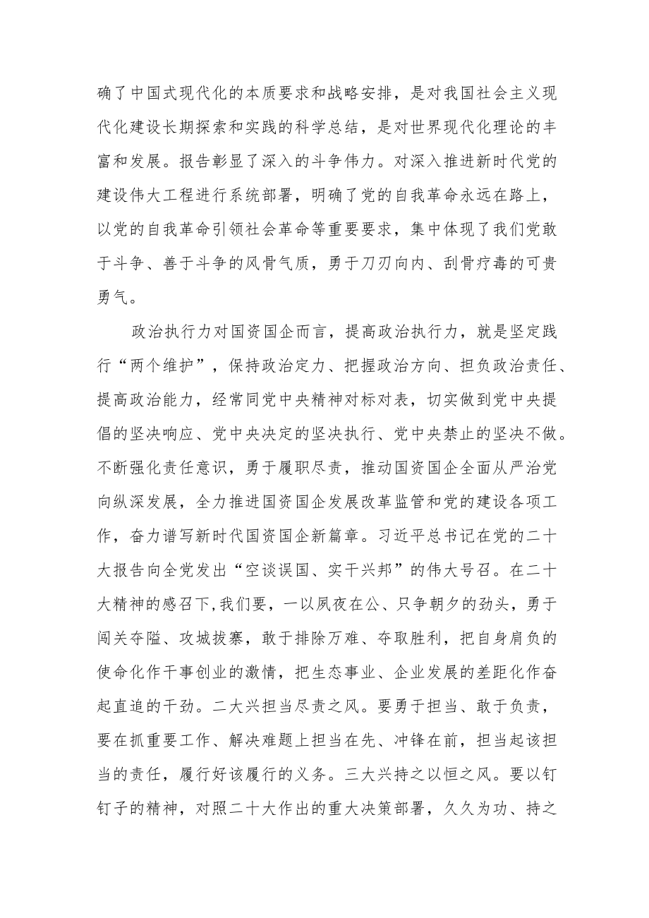 学习贯彻党的二十大精神中央宣讲团报告会学习心得.docx_第3页