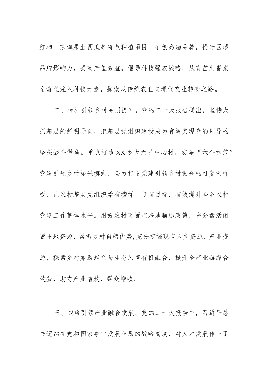 乡书记学习二十大精神心得体会.docx_第2页