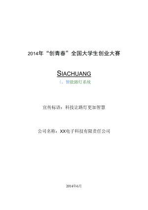 XX大学 XX路灯电子科技有限责任公司.docx