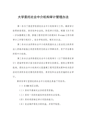 大学委托社会中介机构审计管理办法.docx