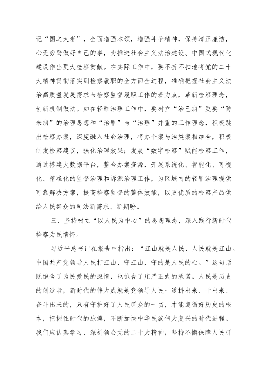 检察部党支部书记深入学习贯彻落实党的二十大精神心得体会.docx_第3页