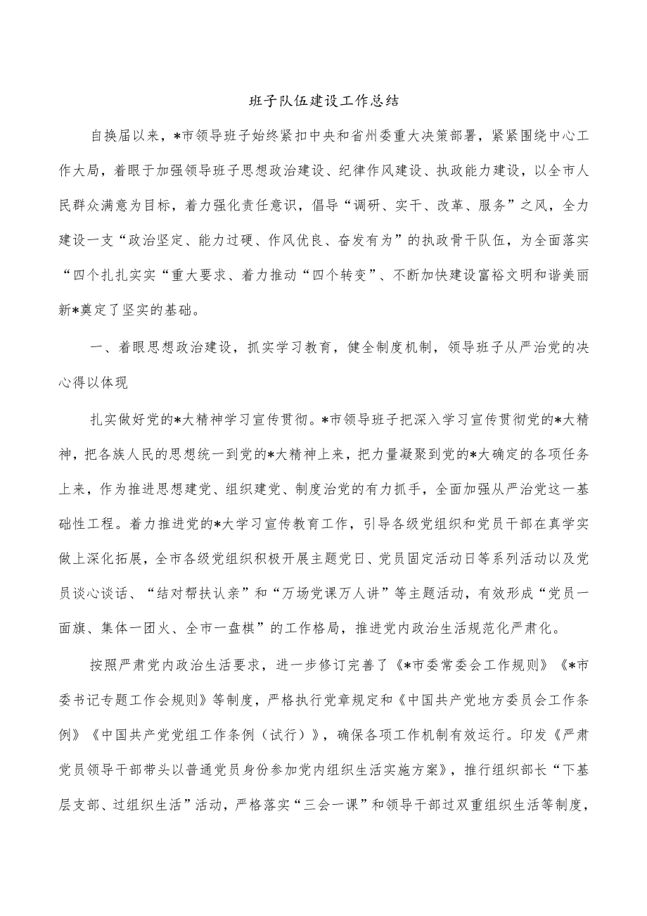 班子队伍建设工作总结.docx_第1页