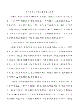 个人落实反馈意见整改情况报告.docx