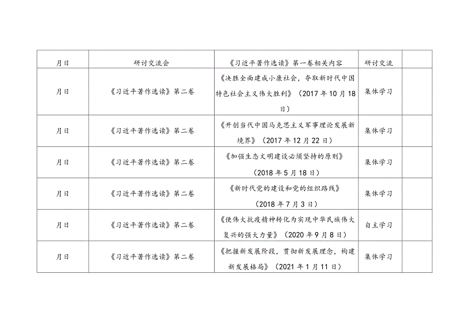 党委党支部2023年第二批主题教育学习内容计划安排表2份.docx_第3页