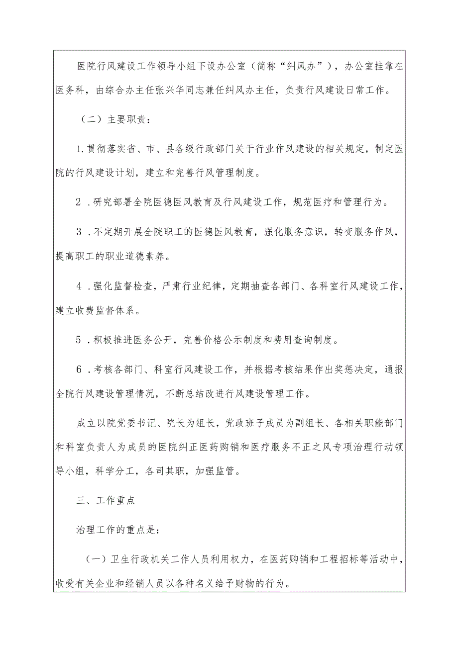 医疗机构治理医药购销领域商业贿赂工作实施方案（完整版）.docx_第2页