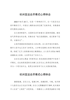 六篇杭州亚运会开幕式心得体会观后感.docx