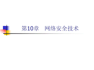 第10章1网络安全技术.ppt