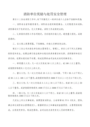 消防单位奖励与处罚安全管理.docx