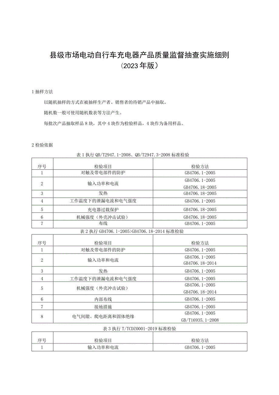 【精品范文】2023版县级市场电动自行车充电器产品质量监督抽查实施细则.docx_第1页