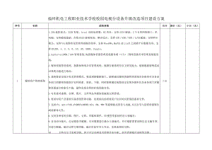 福州机电工程职业技术学校校园电视台设备升级改造项目建设方案.docx