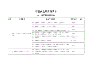 邱县安监局责任清单.docx