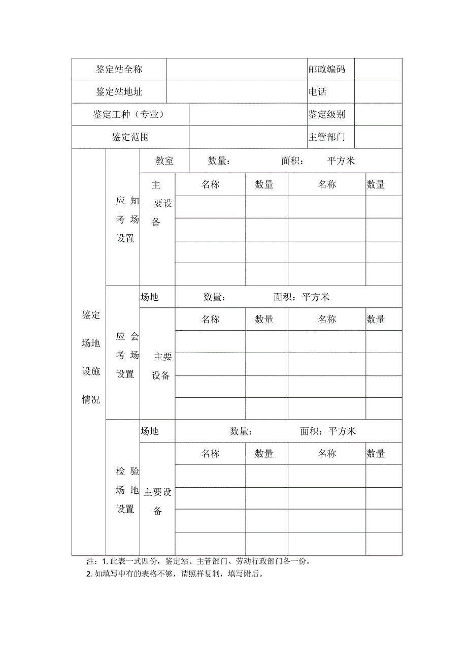 辽宁省职业技能鉴定站、所审批备案表.docx_第2页