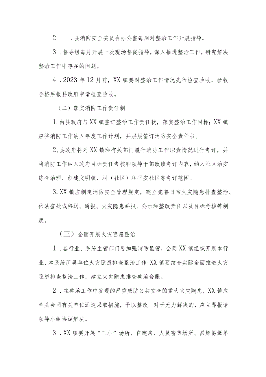 XX县2023年市政府挂牌督办火灾高风险区域整治工作方案.docx_第3页